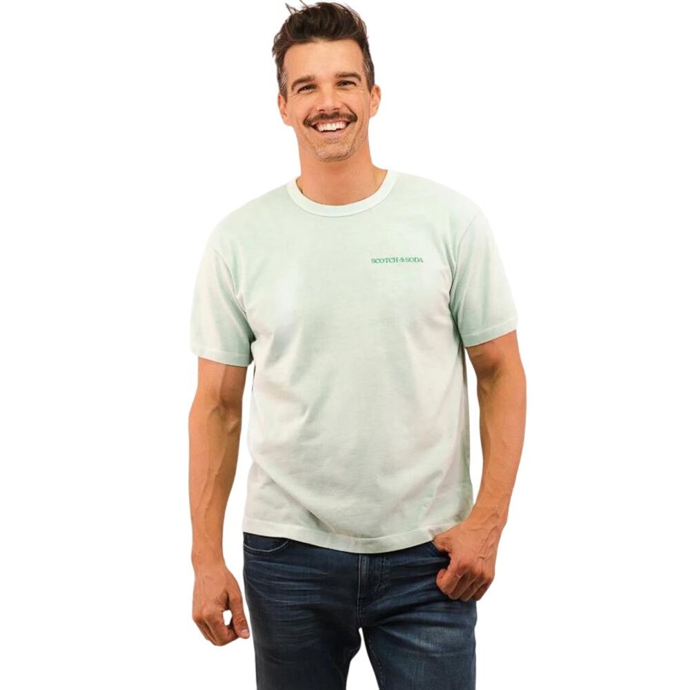 SCOTCH & SODA Men's Green T-Shirt Size M
